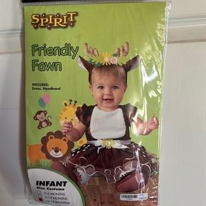 Spirit Halloween Friendly Fawn Infant Costume Size 12-18 Months